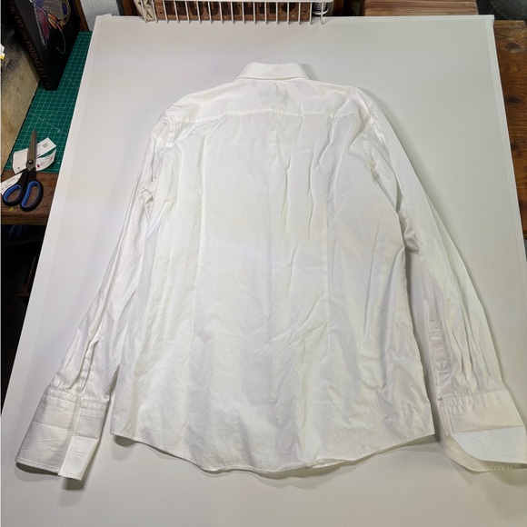 BOSS Sharp Fit Dress Shirts Lot of 2 Blue & White Size 16 34/35 - Picture 10 of 11